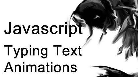 JavaScript Typing Text Effect Tutorial Timed Loops and Array Programming