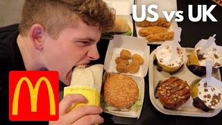 US vs UK McDonald's MukBang!