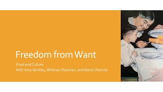 Freedom from Want: Food and Culture
Recorded on November 13, 2020.
Food is fundamental to personal, family, community, national and global health. Food is love. Food is culture. Every human is in relationship with food. Cookbook author Alana Chernila and NYU Nutrition and Food Studies professor Amy Bentley have each, in their own way, committed to the study and celebration of food and culture. In their work, in different ways, each invites us to think about the decisions made and comfort created from our own kitchens through paving the way for planetary wellness. And then there is joy. How can intention and care for our food relationships bring joy? Join us for a wide ranging conversation which will leave you with a renewed curiosity to enjoy and celebrate food while also bringing intention and awareness to the choices made each day and how they impact the larger food system. Illustrator Whitney Sherman has made art for social good and humanistic causes throughout her career and will share how she sees visual imagery creating and shaping our attitudes toward food, health, and the environment.
Panelists:
Amy Bentley, Professor of Food Studies at New York University. She is a historian with interests in the social, historical, and cultural contexts of food, she is the author of Inventing Baby Food: Taste, Health, and the Industrialization of the American Diet (University of California Press, 2014), (James Beard Award finalist, and ASFS Best Book Award).
Whitney Sherman, Illustrator, Founding Director of the MFA Illustration Practice and Co-Director of Dolphin Press & Print at MICA. She is an associate editor and contributing writer to the History of Illustration and writer/editor of Playing with Sketches. Her award-winning illustrations have appeared in most major publications, and she is the creator of the Breast Cancer Research stamp, which has raised almost $90 million dollars for research; it is the first semi-postal and longest running stamp in the U.S. Postal Service’s history. Whitney has made art for social good and humanistic causes throughout her career.
Alana Chernila writes, cooks, teaches cooking and cheesemaking, and blogs at EatingFromTheGroundUp.com. She’s been a featured contributor for numerous publications, including Yankee Magazine, Martha Stewart Living, Parents, Fine Cooking, and Food52.com. She is the author of three books: The Homemade Pantry:101 Foods You Can Stop Buying and Start Making, The Homemade Kitchen: Recipes for Cooking with Pleasure, which was nominated for an IACP award, and Eating From the Ground Up: Recipes for Simple, Perfect Vegetables. Freedom from Want: Food and Culture