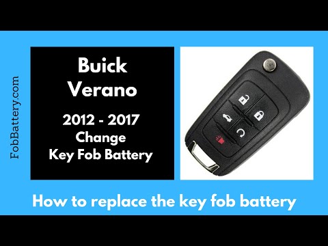 Video: Paano mo babaguhin ang baterya sa isang remote ng Buick Verano?