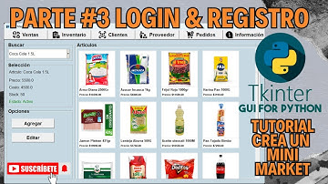 Tutorial Punto de Venta con Python Tkinter - Parte #3
