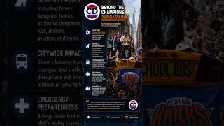 The Knicks won the championship. Championship parade or massive security operation? #Knicks #NBA