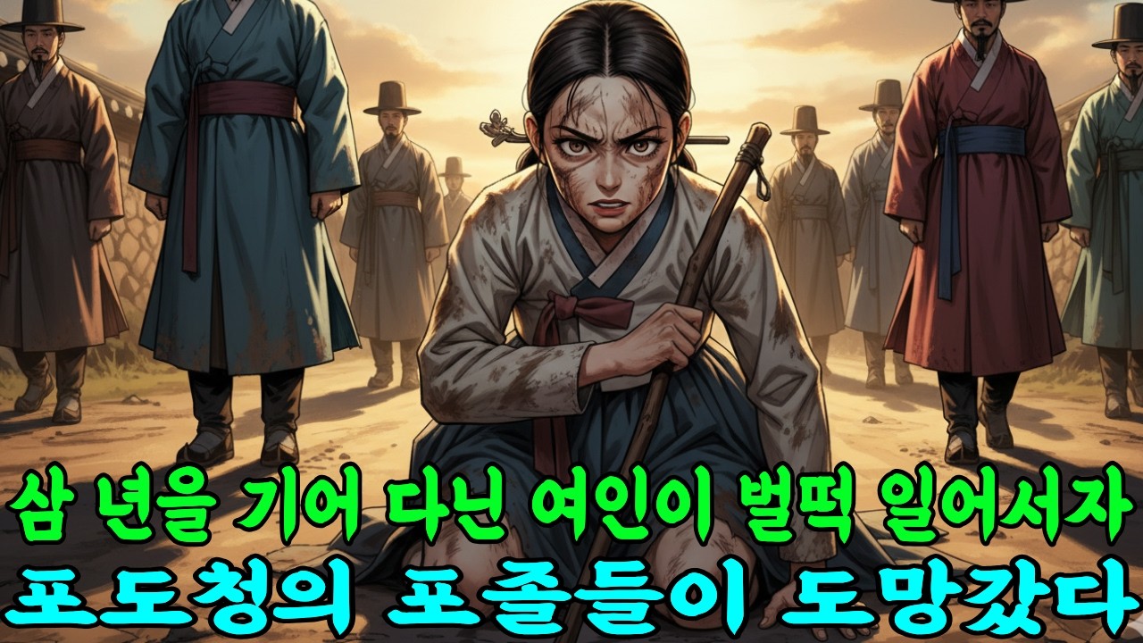 [야담화첩] 삼 년을 기어 다닌 여인이 벌떡 일어서자, 관아가 뒤집어졌습니다 |야담|만담|전설|옛날이야기|사연|