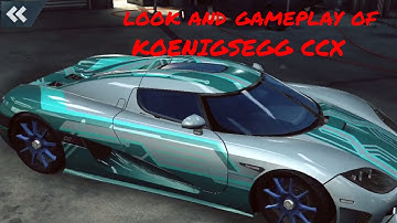 NFS no limits || look and gameplay of KOENIGSEGG CCX