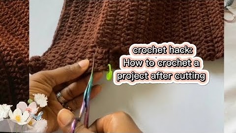 No frogging, how to you crochet your ends after cutting a crochet wip🧶