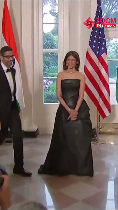 Google CEO Sundar Pichai arrives at the White House for the State dinner