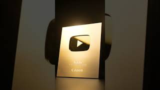 Gold play button