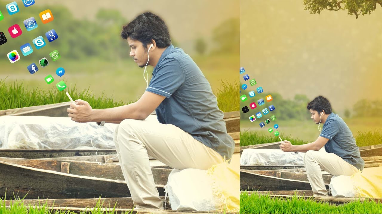 Photo Manipulation With iPhone App Icons Adobe CC NA