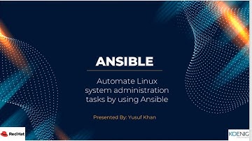 Learn Automate Linux system administration tasks by using Ansible online | Koenig Solutions