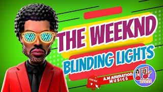 Music with animation , The Weeknd - Blinding Lights , Animation music video