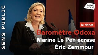 Baromètre Odoxa : Marine Le Pen écrase Éric Zemmour