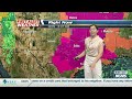 Hot day, rain chance expected today through Wednesday.