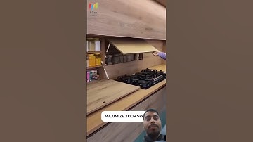 Kitchen Storage Ideas: Maximizing Every Corner for a Clutter-Free Space #kitchendesign #shorts