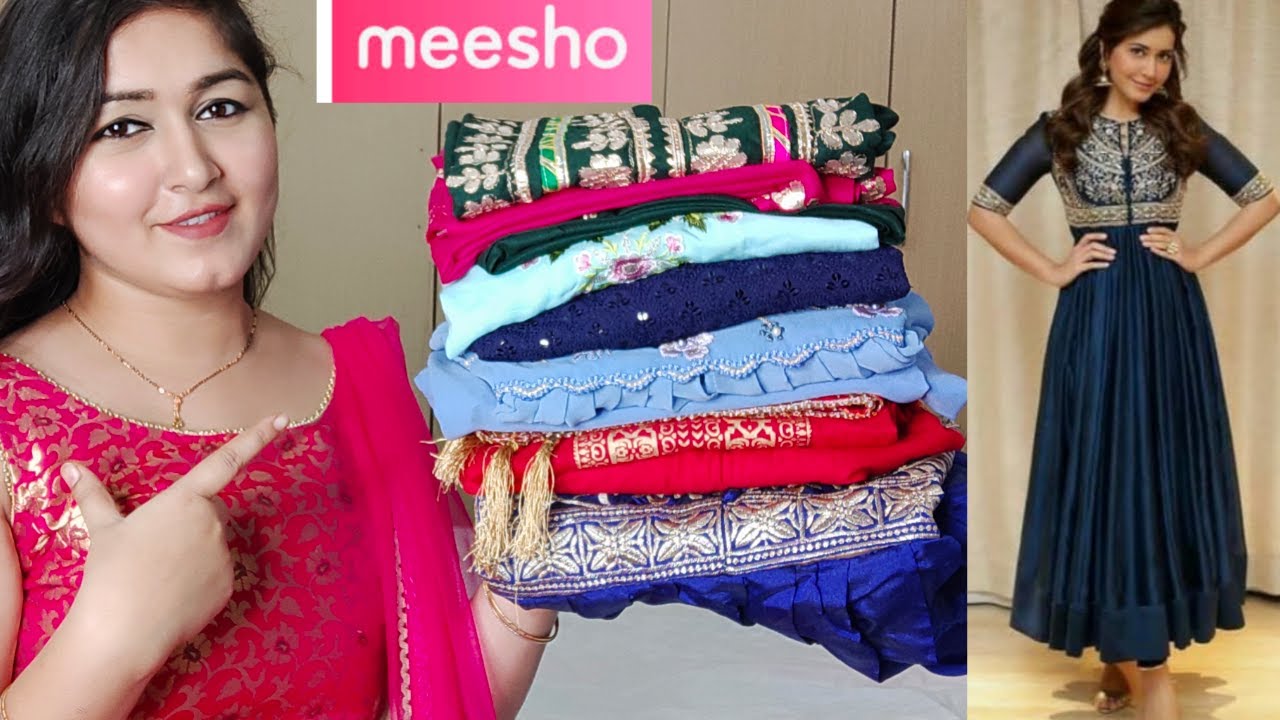 Festive Wear Meesho Haul Starting ₹477👗Meesho Gown/Jumpsuit/Chikankari  Kurta/Anarkali Kurta Set Haul