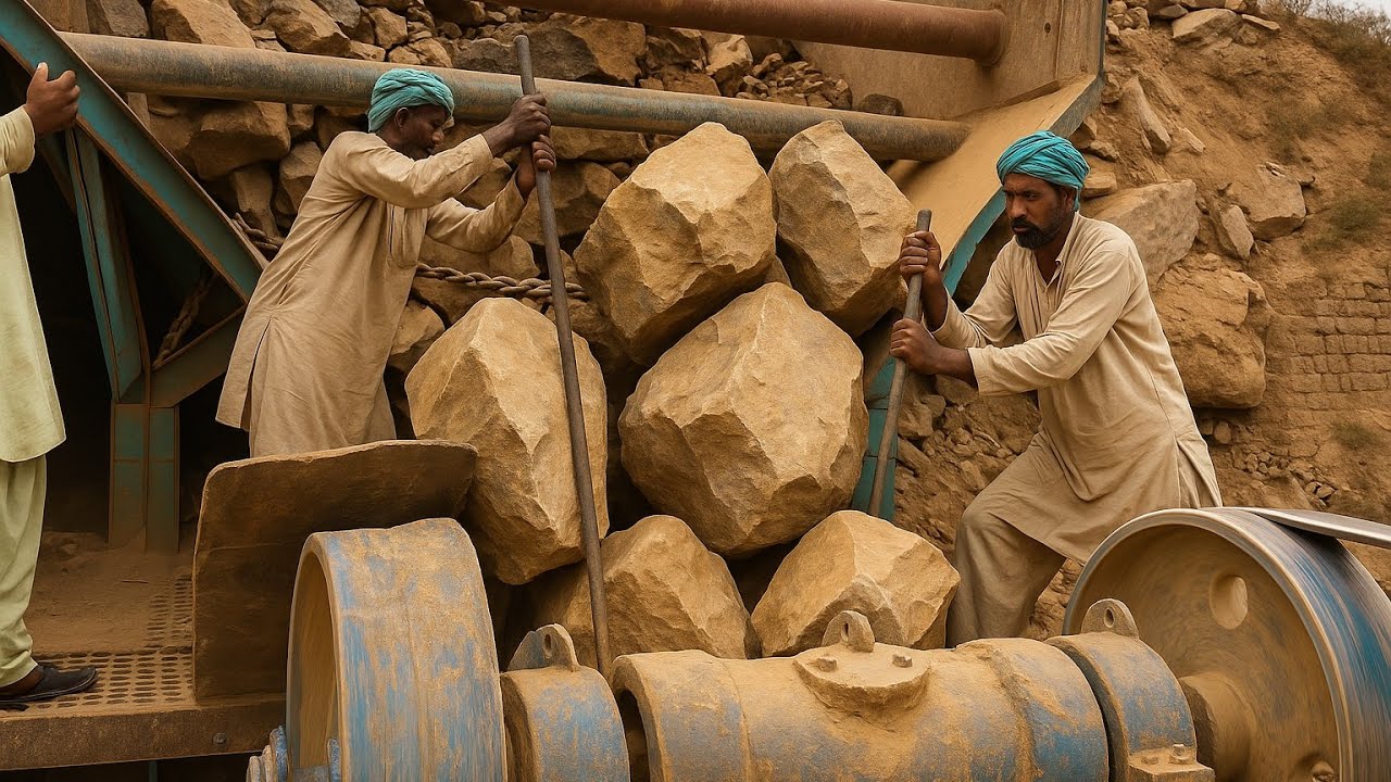 👹Top BiG Rock Crusher Machine:A Giant in Action”Big Rocks Crushing:A Powerful Process #rockcrusher