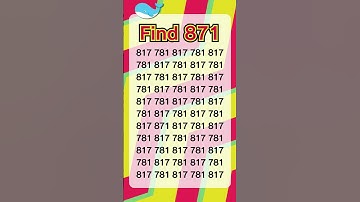 Check observation skill 188: only 7% people can find the number in 5 sec #shorts #spotthedifference