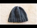 メンズ・ニット帽の編み方／作り方　diy mens knit beanie hat tutorial