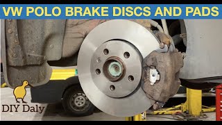 MK5 VW Polo front brake discs and pads replacement