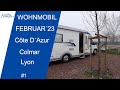 Wohnmobil | Februar ´23 | Côte D`Azur | Lucky Camper | Colmar &amp; Lyon