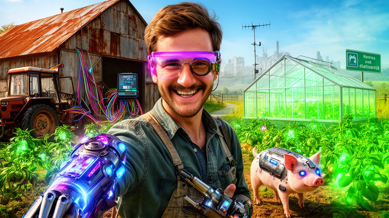 SCI-FI SYMULATOR FARMERA!? | CYBER FAMER