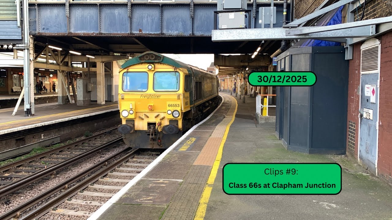 Clips #9: Class 66s at Clapham Junction - Tuesday 30th December 2025