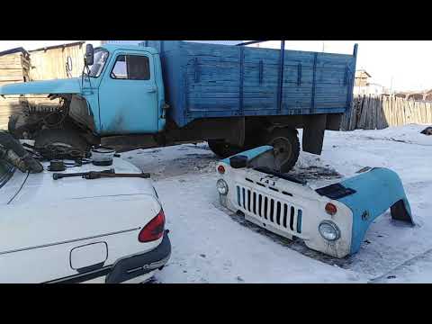 ГАЗ-52-53 подготовка к снятию двс , кпп и карданной передачи !!