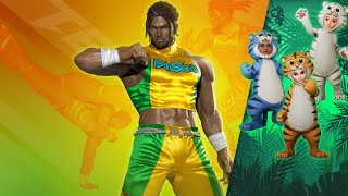 Tekken 3 Eddy Gordo Skin and Tiger Avatar skins in the Tekken Shop