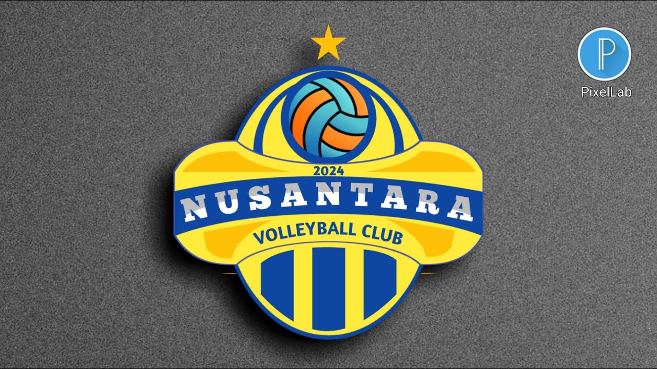 Cara Buat Logo Klub Volley Ball menggunakan HP Android – Tutorial PixelLab