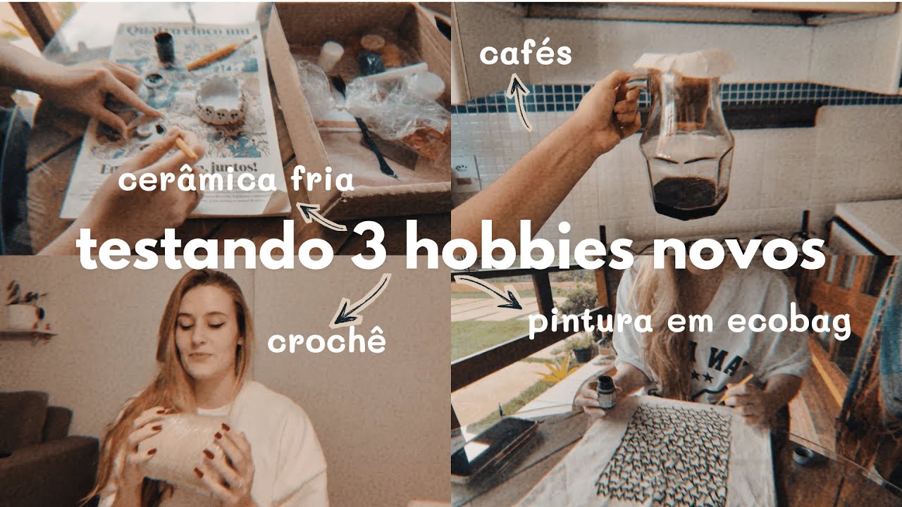 testando 3 hobbies novos (um não deu muito certo 😜) 🎨🧵🫶