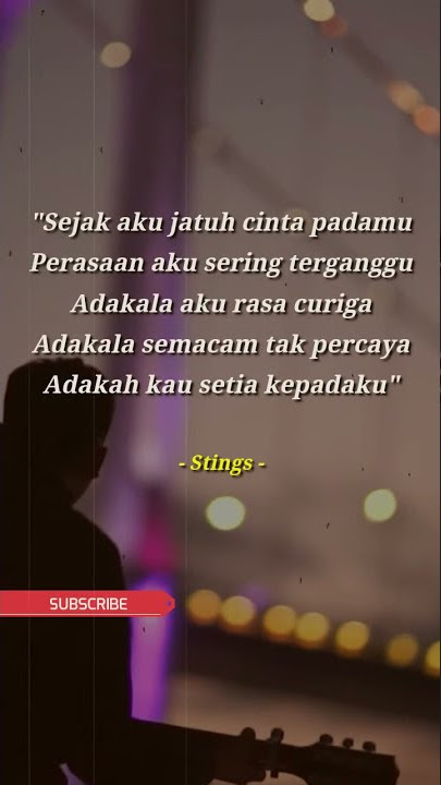 Quotes Lagu Malaysia Stings Adakah Kau Setia #Shorts