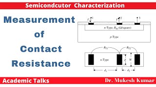 Contact Resistance Measurement | Metal Semicondcutor Contact | Semiconductor Characteization