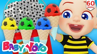 The Colors Song (Soccerball Icecream)   more nursery rhymes & Kids songs - Baby yoyo