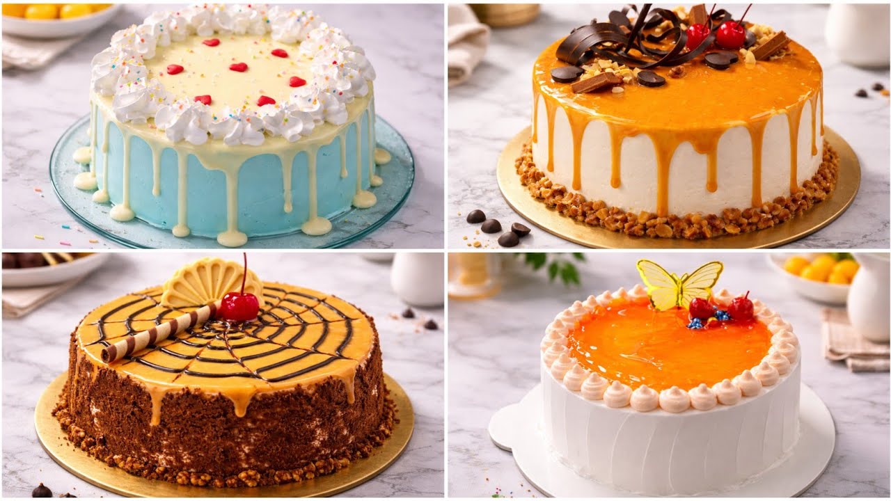 Подборка быстрых и простых техник украшения тортов | Самый вкусный рецепт шоколадного торта | Диз...