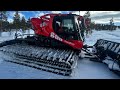 Trying the new pistenbully 800 w and the pb 100 parkpro