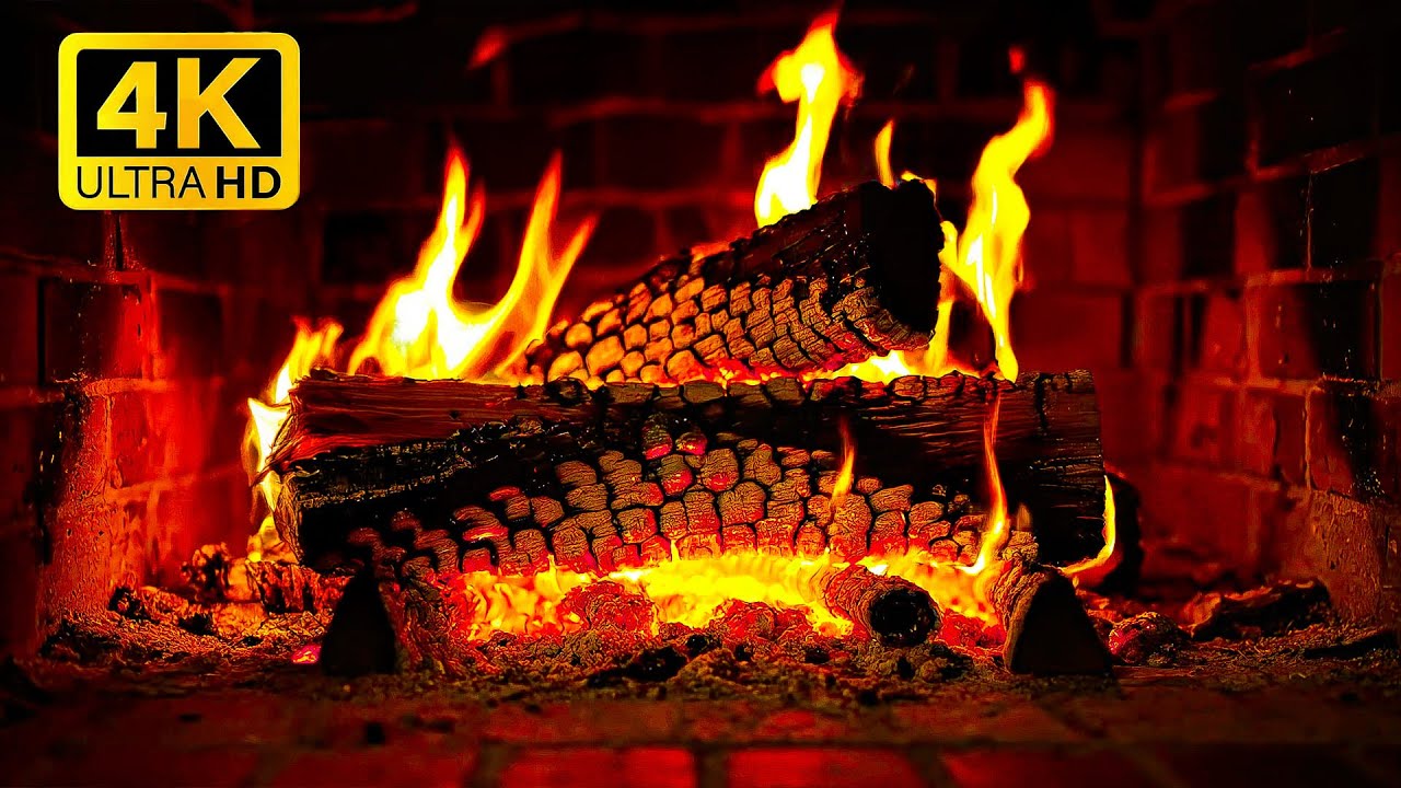 Уютный камин 4K (БЕЗ РЕКЛАМЫ) | 6 часов потрескивания камина