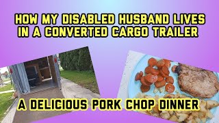 How My Disabled Husband Lives In A Converted Cargo Trailer // Quick Trailer Tour // POV  #disabled