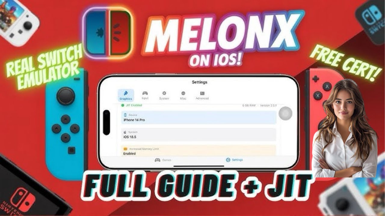 MeloNX iOS 26 Guide : Play Nintendo Switch Games on iPhone/iPad (JIT Supported)