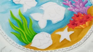 Como Pintar Estrella De Mar Y Ostra / Pintura En Tela