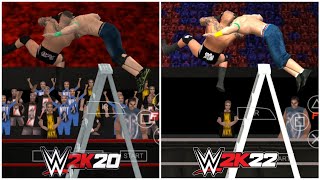 Best Extreme Finishers in WWE 2K20 PPSSPP Vs WWE 2K22 PPSSPP | screenshot 3