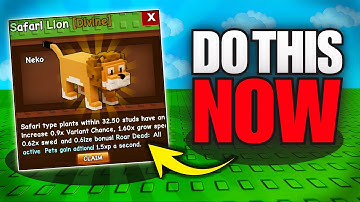 Doe DIT NU en ontvang ONBEPERKTE BELONINGEN in de NIEUWE SAFARI OOGST-update in Grow a Garden! (R...