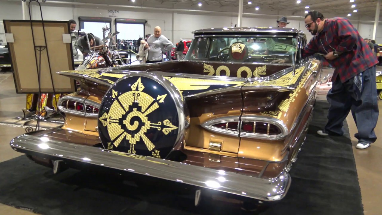 1959 Chevrolet El Camino #lowrider classic Mexican theme customized  Samspace81 grab Dallas Autorama