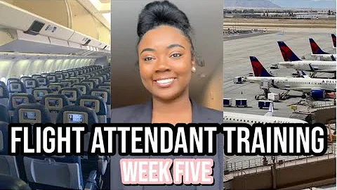 Flight Attendant Training Week Five! | Mainline Flight Attendant Training Vlog