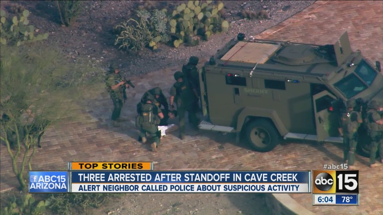 3 arrested after standoff in Cave Creek YouTube