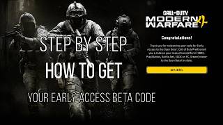 How to get MW4 Early Beta Codes under than 5 minutes without Preorder