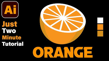 How To Create Orange In Adobe Illustrator। Just 2  Minute Illustrator Tutorial For Creating Orange