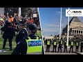 More wild scenes in Melbourne on third day of protests