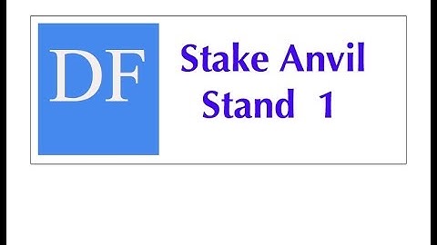 Blacksmithing Project - Stake Anvil Stand  1