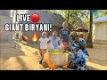 LIVE 🔥 Cooking GIANT Chicken Biryani in Our African Village! 🍗🍚 Dream Home Life ❤️