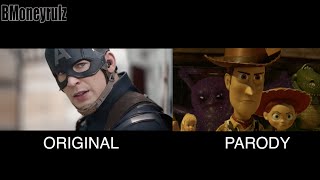 'Disney / Pixar's Captain America: Civil War': Side-By-Side With Trailer 2 (HD)