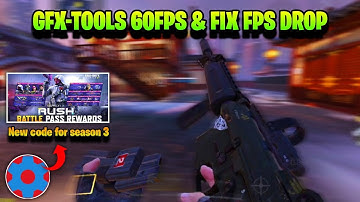 COD MOBILE GFX-TOOLS | FIX FPS DROP 60FPS BR/MP | SET EDIT CODM 2023